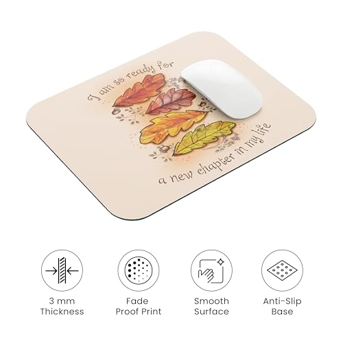 Image of Premium Non-Slip Mouse Pad | Smooth Surface for Optical & Laser Mice | Anti-Skid Rubber Base | Office, Home & Gaming | Motivational Quote Design
