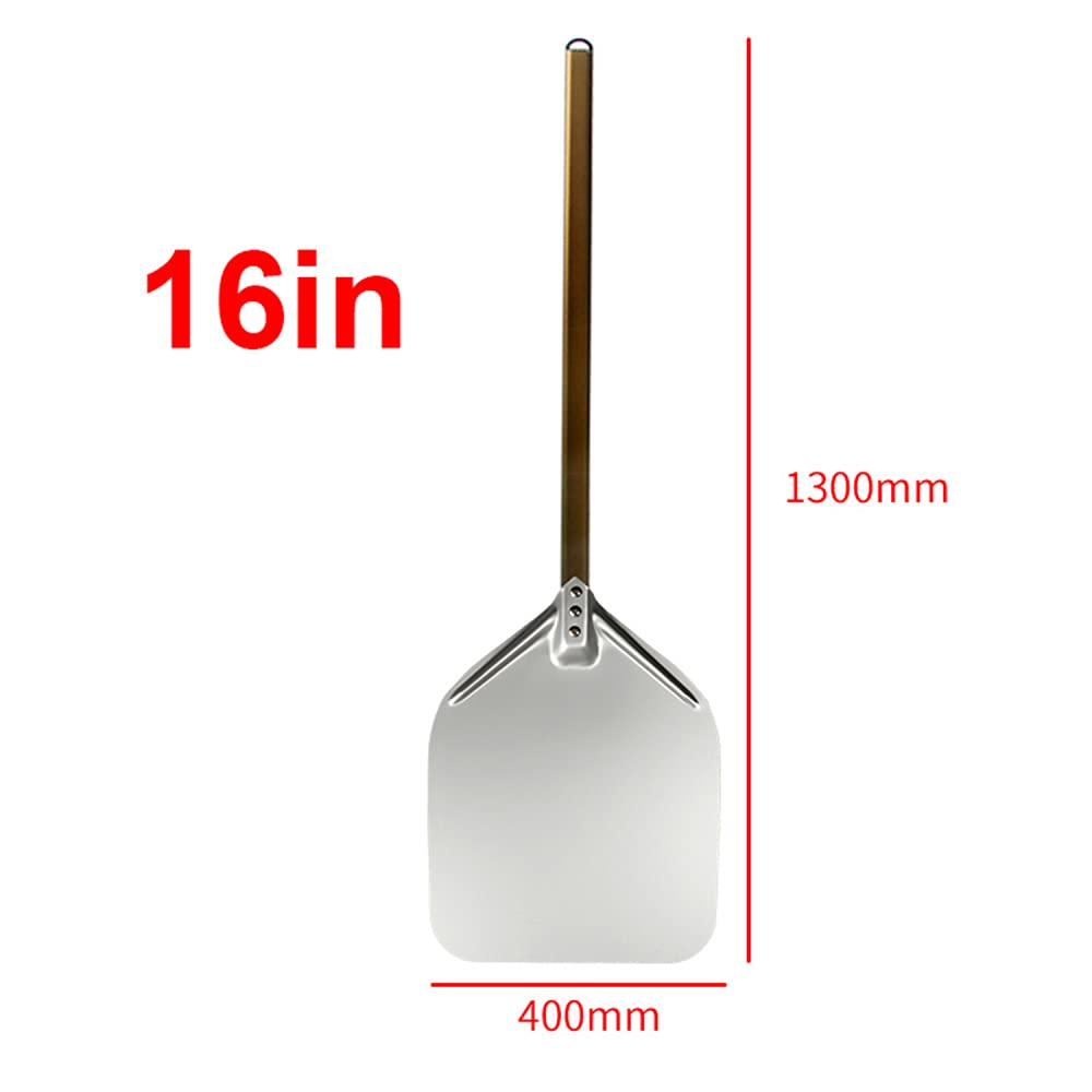 ACiyD Pala per Pizza, Pala per Pizza in Alluminio con Manico smontabile per cuocere Pane per Pizza Fatto in casa / 16 Pollici / 100 cm / 39 Pollici (16 Pollici 130 cm / 51 Pollici)