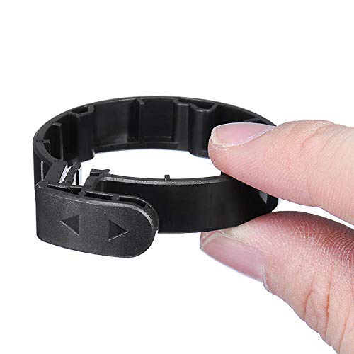 Ever Anello Di Blocco Con Fibbia Per Scooter Elettrico Xiaomi M365 - Ricambio Antiscivolo In Plastica Resistente, Anello Di Protezione Chiuso Nero