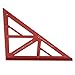 Triangle Measuring Ruler, Aluminum Alloy Metric 45 90 Degree Angle Ruler for Woodworking and Industrial Drawing