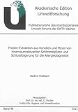 Protein-Extraktion aus Konidien und Myzel von innenraumrelevanten Schimmelpilzen und Schlussfolgerung für die Allergiediagnostik (Akademische Edition Umweltforschung)