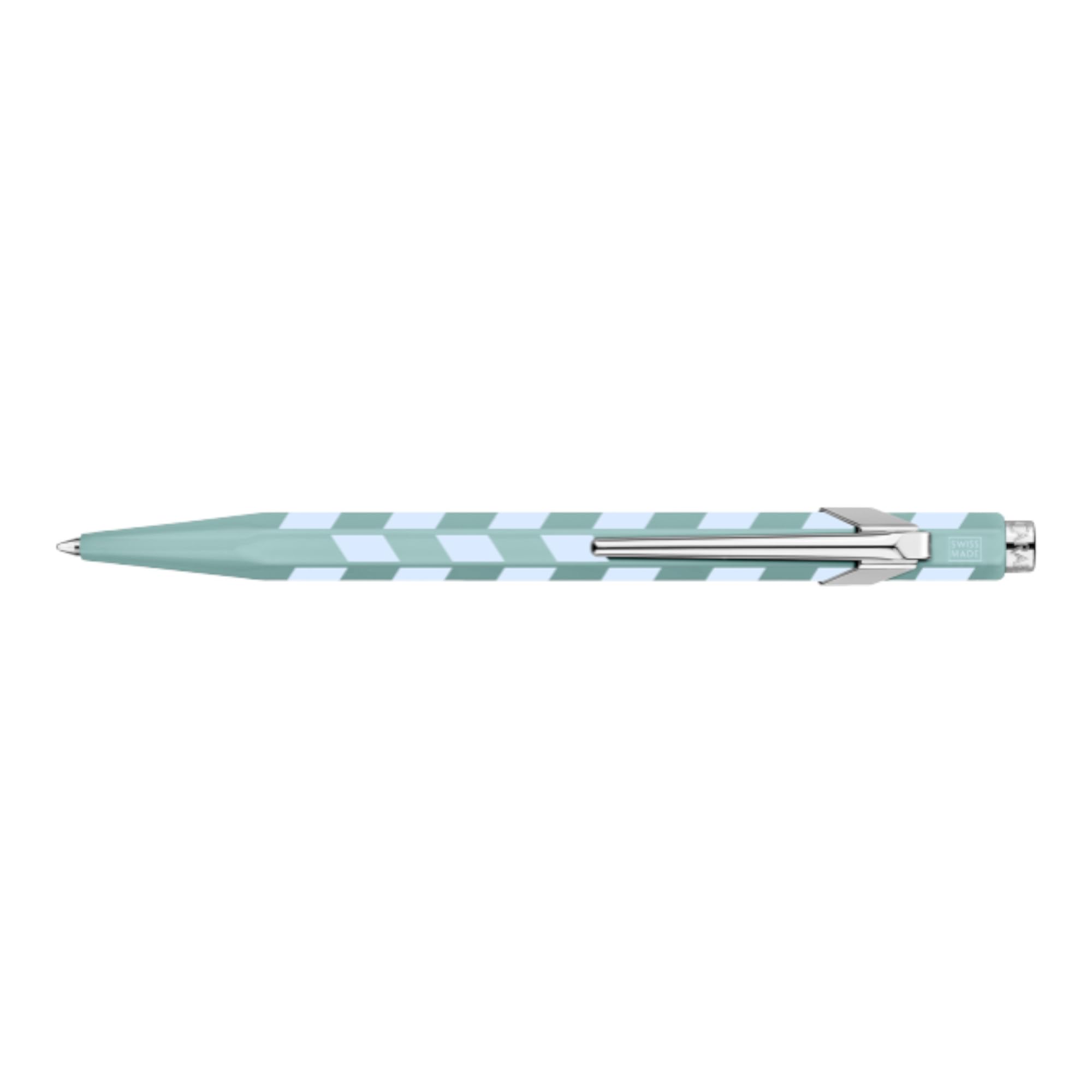 Caran D'Ache 849 Mosaic Stylo à bille hexagonal, en aluminium, édition spéciale, fabriqué en Suisse Vert d'eau