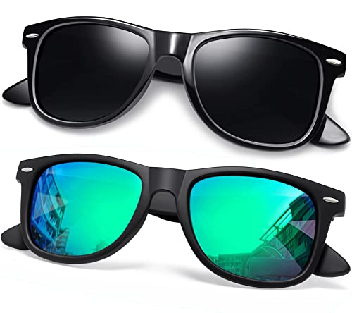 Image of Joopin Square Sunglasses Polarized UV400 Designer Sun Glasses Men Women | Oversized, Plastic Frame, Retro, Vintage, Unisex, Trendy Shades for Driving, Party, Fishing, Business, Costume