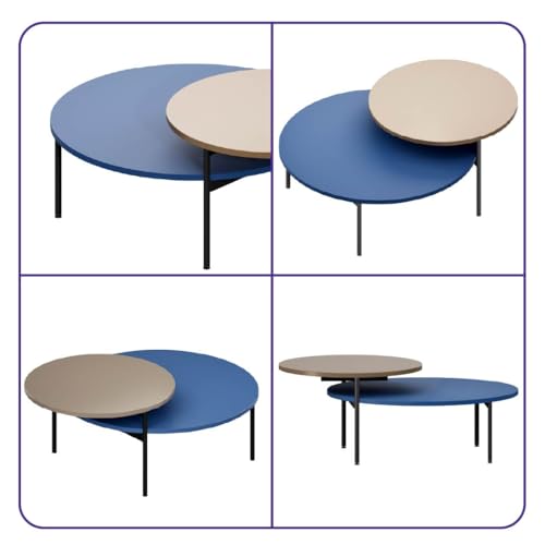 Image of Wakefit Center Table | 1 Yr Warranty | Coffee Table for Living Room Wooden, Tea Table for Living Room Wooden, Sofa Table, Free Installation from Brand, Modern Multi-Functional & Wobble-Free(Arkive)