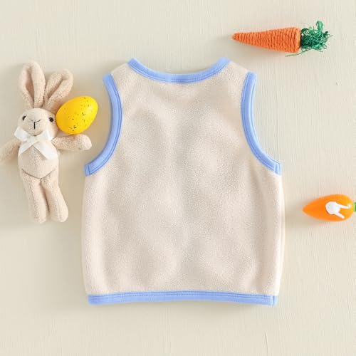 Image of Denim Vest Kids Girl Boy Fashion Coats Turn Dwon Collar Sleeveless Jackets Trendy Outwear