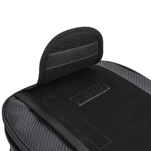 Sac de coffre arrière de moto en cuir PU imperméable et polyester - 5