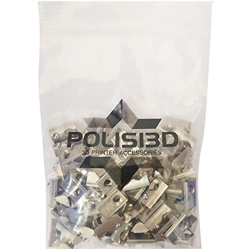 100-pack 2020 2040 2060 roll in spring loaded t nut m5 for 20x20 20 series aluminum extrusions 6mm slot aluminum profile accessories m5