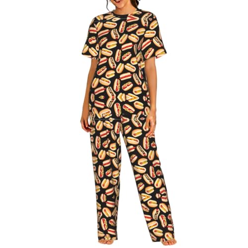 Pyjama 2 pièces pour femme fini les nuits inconfortables grâce au pantalon long et haut doux S-3XL