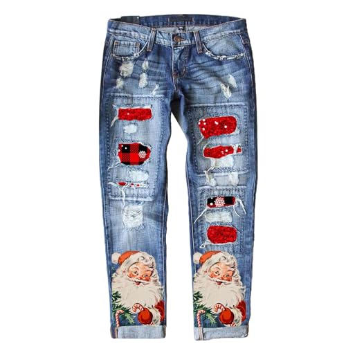 Jean femme épais automne hiver brodé : le denim résistant et confortable