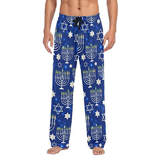 Cute Snowman Pajama Pants for Men - Lounge Pants with Pockets and Drawstring