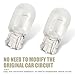 Merdege 10 PCS Automotive Brake Light Bulbs, Turn Signal Light, T20 Daytime Running Light Replacement, Universal for Cars (White #Monofilament)