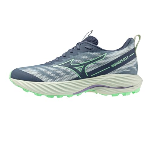 Image of Mizuno Wv Rdr GTX 2 Womens Road Running Shoes CTD/V Ind/Mint 8 UK