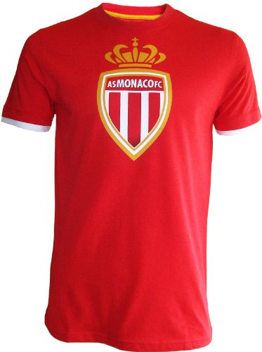 AS MONACO T-Shirt ASM - Collection Officielle Football Club Ligue 1 - Taille Adulte Homme S