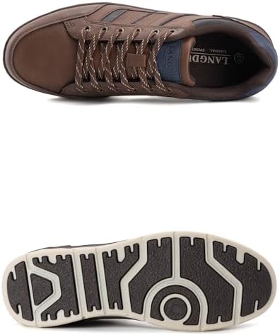 LANGDU Zapatos casuales para hombre, zapatillas de moda, transpirables, cómodas