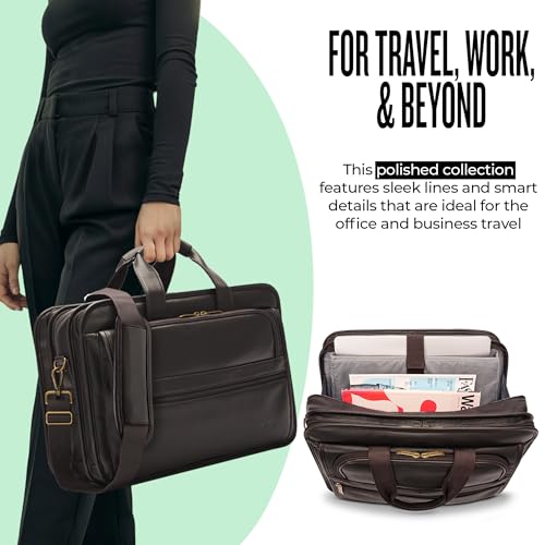 Maletín Solo New York para Laptop 15.6" Cuero Espresso miniatura 5
