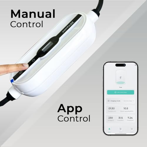 Image of Zevpoint 11 kW Smart EV Charger | 3 Phase | Carry Bag+Wall Bracket+CEE Socket | 6 Meters, Adjustable Power, TPU Cable | 10+ Safety Features | IP66 Waterproof | Upto 5-yr Warranty | Aveo x1