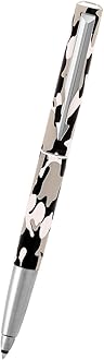 Parker Vector Camouflage Gift Set - Roller Ball Pen & Parker Keychain (Black Body, Blue Ink), 2 Piece Set