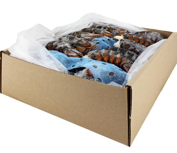 Premium Maine Lobster Tails 3-4 oz Each – 40-Pack Case – Wild-Caught, Sweet & Succulent – Perfect for Surf and Turf, Grilling, Baking, or Steaming – Frozen Seafood