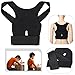 Adjustable Back Braces Posture Corrector Magnetic Position Correction Braces Supports Back Belt Support Corset Back Lumbar Shoulder Corrector (Black)
