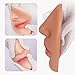 Vnmcry Silicone Nose Mouth Model Soft Flexible Piercing Practice Body Parts Silicone Lips Realistic Face Piercing Model Display (Beige, L-Thick Lip)