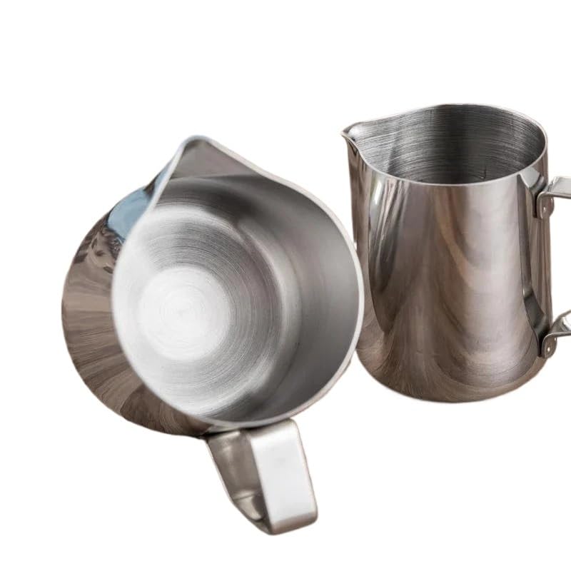 Jarra para espumar café con leche de 100ml: jarra medidora de acero inoxidable 3