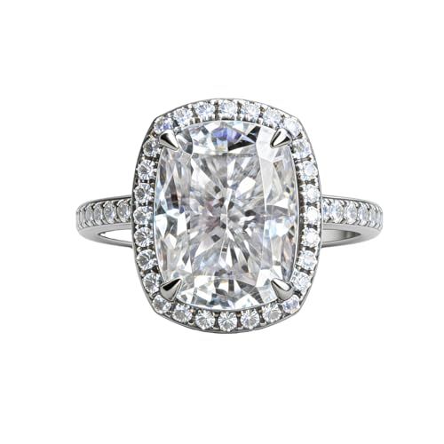 Bague fiançailles oxyde de zirconium 3 carats prestige platine