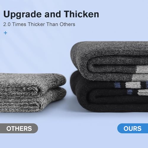 SIMIYA 5 Pairs Merino Wool Socks for Women Winter Thick Warm Hiking Socks Women Thermal Crew Cushion Socks3