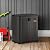 Suncast Commercial Heavy-Duty 9 Cubic Ft. Resin Storage Cabinet with Lockable Handles, Adjustable Metal-Reinforced Shelves for Garage or Workspace, Black