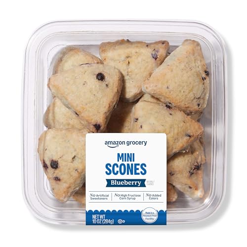 Amazon Grocery, Blueberry Mini Scones, 10 Oz, Frozen (Previously Fresh