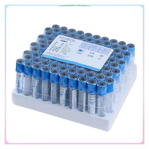 Tubo de plástico de citrato de sodio for coagulación sanguínea, estéril, con presión negativa y tapa azul, 100 unidades,Servicio pesado(DN100 4inch)