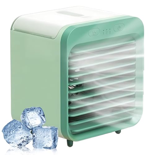 Climatiseur portable de camping et chambre mini refroidisseur d'air USB vert