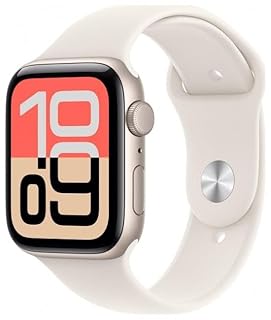 Apple Watch SE 3 GPS 40mm Smartwatch con cassa in alluminio Starlight con cinturino sportivo Starlight S/M. Fitness e Sleep Tracker, cardiofrequenzimetro, display sempre acceso, resistente all'acqua