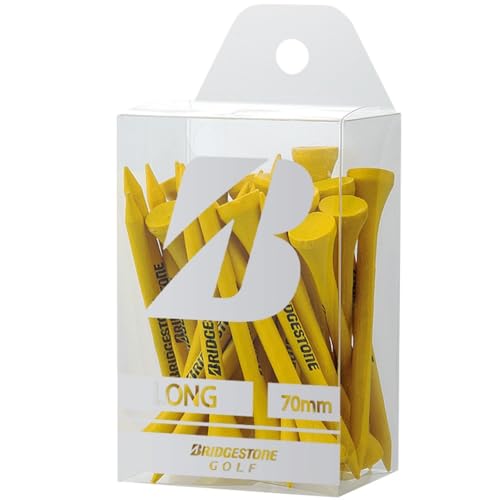 BRIDGESTONE(ブリヂストン) ゴルフ ウッドティー(ロング・28本入り) GAG302 イエロー 2023年モデル