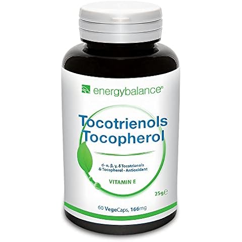 EnergyBalance Tocotrienol alpha-gamma - 4 Tocopherole in 1 Kapseln mit Antioxidantien - Natürlicher Vitamin E Komplex - Vegan Cover
