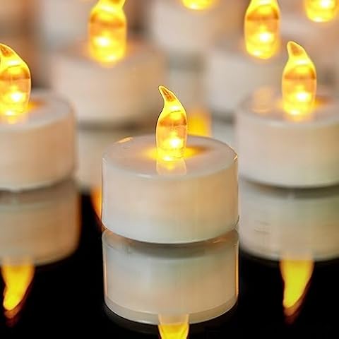 YIWER 24-Pack Battery Tea Lights Cover
