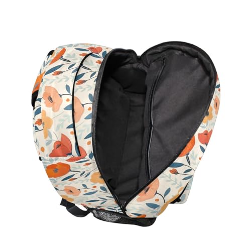 Sac à dos durable léger rouge pour étudiant avec fermeture zippée