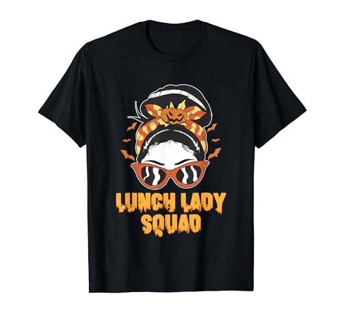 Lunch Lady Squad School Cafeteria Crew Halloween Lunch Lady T-Shirt