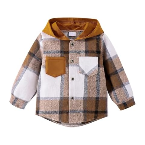 FOCICI Baby Boy Plaid Jacket Cover