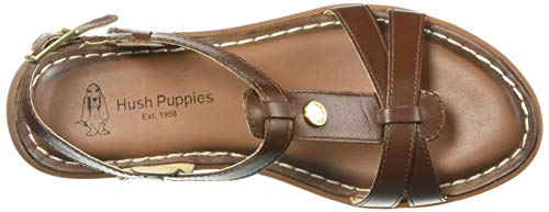 Hush Puppies Women's Olive Tstrap Pump, Dachshund Leather, 6 W Us #TOP4