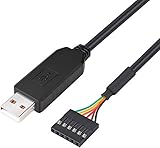 Ein originales FT232RL-Chipmodul ist zur besseren Kompatibilität in einem USB 2.0-Typ-A-Stecker untergebracht und unterstützt zuverlässige Datenübertragungsraten