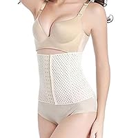 Aaram Women Corset Shapewear-5XL, Lightweight and Breathable Fabric, 4 Bones and 3 Set Eye Hooks, Suitable for Every Occasion, Used for Anti-Aging, Perforated Corset Shapewear Nude