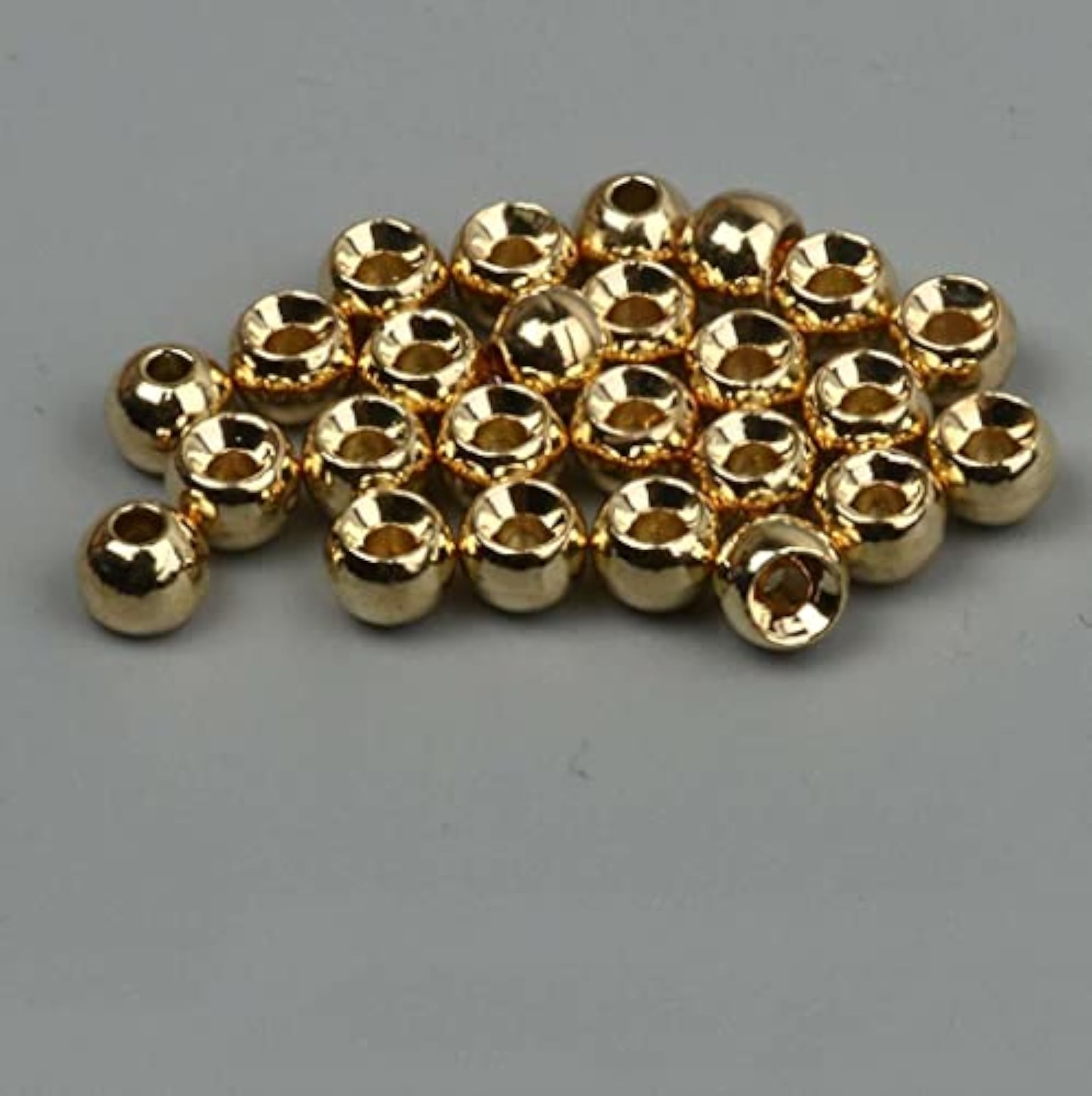 25pcs Tungsten Slotted Fly Tying Head Beads for DIY Projects