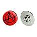 Anarchy Symbol Red Metal 1.1