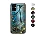 Produktbild ONEYMM Gehärtetes Glas Back Cover Hülle für Samsung Galaxy S20/S20Plus/S20Ultra Marmor Design mit TPU Rahmen Handyhülle Kratzfest Handy Schutzhülle,4,for SamsungS20Plus