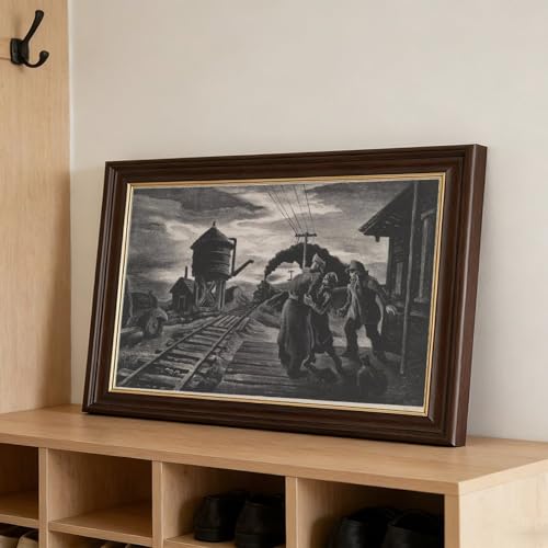 Affiche Thomas Hart Benton Morning Train pour bureau