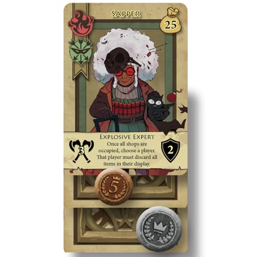 Renegade Game Studios Bargain Quest: Brick & Mortar Expansion juego de mesa de estrategia para 2 a 6 jugadores en inglés, edición 2023 miniatura 5