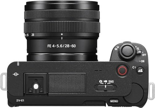 Image of Sony Alpha ZV-E1 Full-Frame Interchangeable Lens Mirrorless Vlog Camera with 28-60mm Lens - Black Body | 12.1MP Full-Frame Exmor R, 4k60p Internal, 10-Bit 4:2:2, 5-Axis Steadyshot