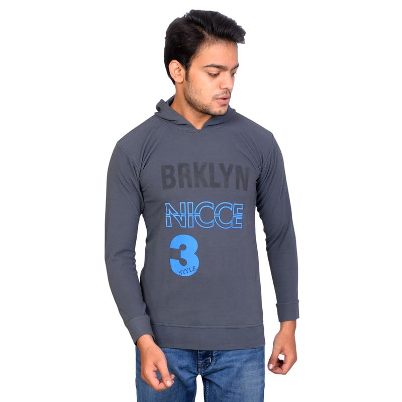 Rj Collection Casual Long Sleeve Printed Hoodie for Men-picture-12