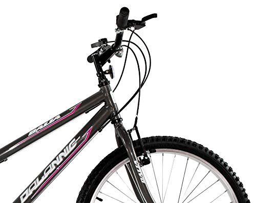 Bicicleta Aro 26 Feminina Dalia 18 Marchas Grafite - Dalannio Bike
