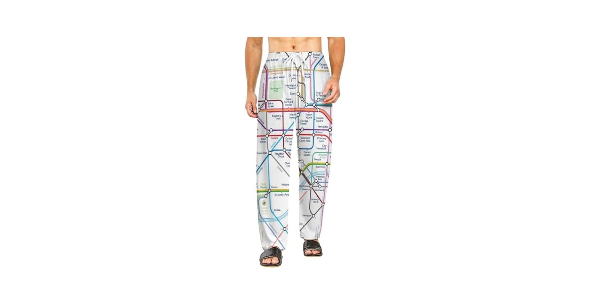 whuhezhi London Tube Map Men's And Women's Comfortable